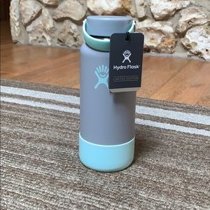 Limited edition gray and blue hydro flask